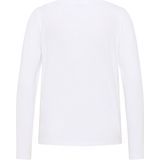 Mustang Dames Longsleeve regular fit Wit L Ronde Hals Volwassenen