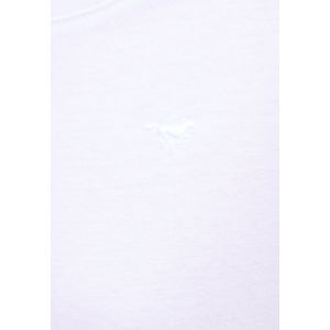 Mustang Dames Longsleeve regular fit Wit L Ronde Hals Volwassenen