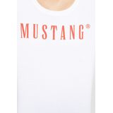 MUSTANG - Shirt - Wit - Alma - Met Logoprint