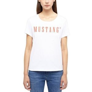 MUSTANG Stijl Alma T-shirt voor dames, Algemeen wit 2045