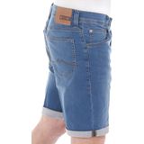 Mustang - Chicago - Korte Jeans - Blauw - Regular Fit