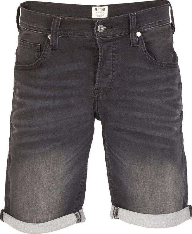 Mustang - Chicago - Korte Jeans Broek - Grijs - Regular Fit