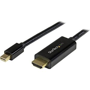 StarTech.com Mini DisplayPort naar HDMI-kabel - 2 m - 4K 30Hz - converterkabel mDP naar HDMI - Mini DP of Thunderbolt 1/2 Mac/PC naar HDMI scherm (MDP2HDMM2MB)