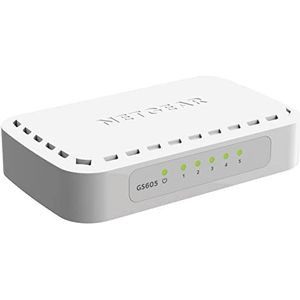 NETGEAR GS605 Netwerk Switch - V4 - Unmanaged - 5 Poorten