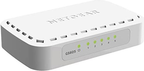 NETGEAR GS605 Netwerk Switch - V4 - Unmanaged - 5 Poorten