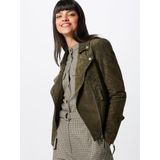 Leren Jas - Groen - 100% Leer - Aansluitend - Lange Mouwen