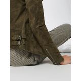 Leren Jas - Groen - 100% Leer - Aansluitend - Lange Mouwen