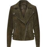 Leren Jas - Groen - 100% Leer - Aansluitend - Lange Mouwen