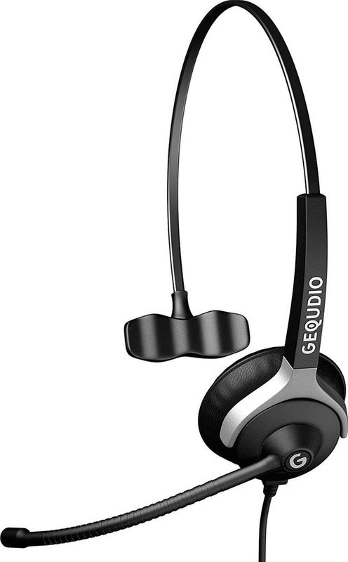 GEQUDIO Headset - Compatibel met Yealink Snom Avaya Grandstream - Inclusief RJ-kabel
