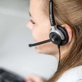GEQUDIO Headset 1-Ohr met USB voor PC,MAC