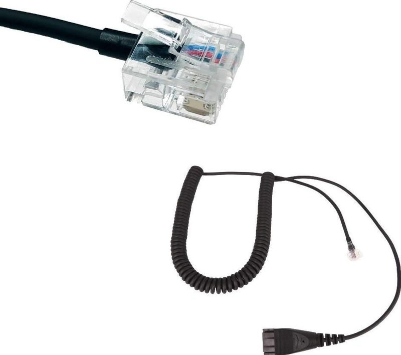 GEQUDIO RJ Single kabel - compatibel met Unify OpenStage 30 40 60 80 OpenScape telefoon