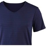 Bruno Banani - Shirt - Marine Ruit - V-hals