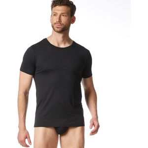 Bruno Banani - CHECK LINE 2.0 - Shirt - Zwart - Heupbedekkend - Elastisch