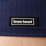 bruno banani Herenonderhemd, blauw (Marine Karo 542), S