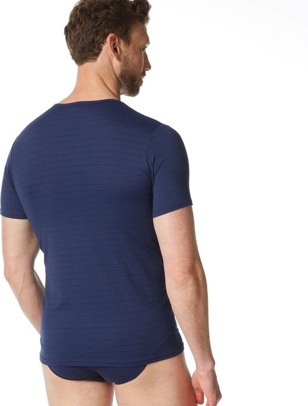 bruno banani Herenonderhemd, blauw (Marine Karo 542), S