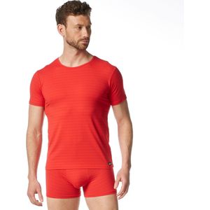 Bruno Banani - CHECK LINE 2.0 - Shirt - Rood - Heupbedekkend - Elastisch