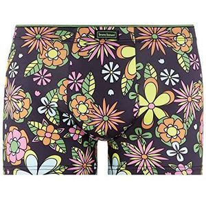 bruno banani Heren Short Fiesta boxershorts, Flower Print, L