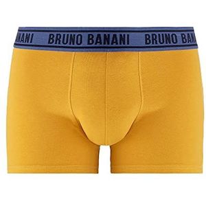 bruno banani Shorts Golden Fields Boxershorts voor heren, goudgeel/denim blauw