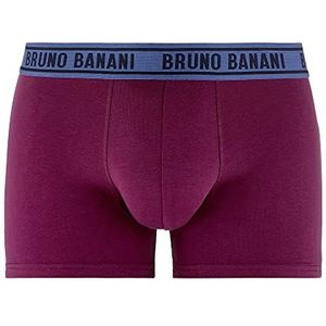 bruno banani Boxer Vino pour homme, Bordeaux/bleu., XL