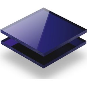 Plexiglas plaat 3 mm dik - 120 x 60 cm - Spiegel Blauw