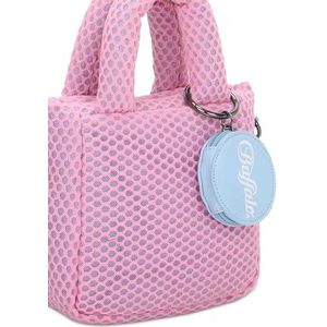 Buffalo Boxy15 Dames mesh handtas roze één maat roze één maat, Roze