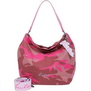 Fritzi aus Preußen Schoudertas Joshi02 Canvas Hobo Bag Camo Pinky Roze