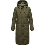 MARIKOO Damen Winter Steppmantel Stepp Jacke Mantel Parka warm mit Kapuze Soranaa