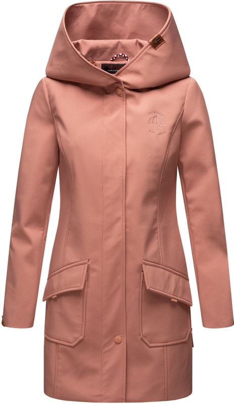 MARIKOO Damen Outdoor Winter Softshelljacke Regenjacke mit großer Kapuze Mayleen