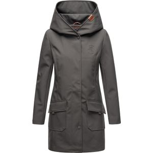 MARIKOO Damen Outdoor Winter Softshelljacke Regenjacke mit großer Kapuze Mayleen