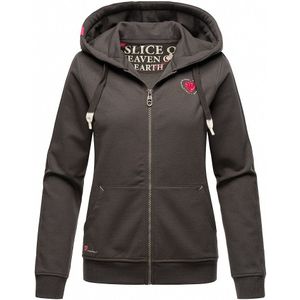 NAVAHOO Damen Kapuzensweatshirt Hoodie mit Kapuze & Dicken Tunnelzugkordeln Cremetörtchen