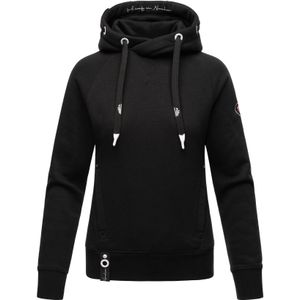 NAVAHOO Damen Kapuzensweatshirt Hoodie mit Kapuze & Breiten Tunnelzugkordeln Liebesmäuschen