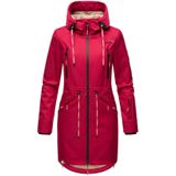 MARIKOO Damen Softshelljacke Funktionsjacke mit warmen Teddyfleece & Kapuze Racquellee