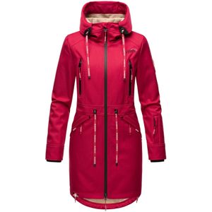 MARIKOO Damen Softshelljacke Funktionsjacke mit warmen Teddyfleece & Kapuze Racquellee