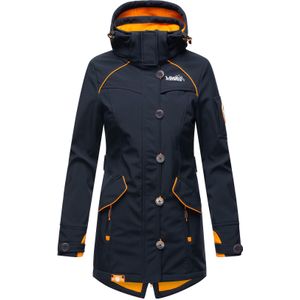 MARIKOO Damen Outdoor Softshell Jacke mit abnehmbarer Kapuze Soulinaa