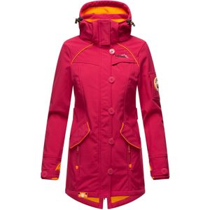 MARIKOO Damen Outdoor Softshell Jacke mit abnehmbarer Kapuze Soulinaa
