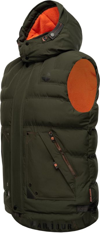STONE HARBOUR Sportliche Herren Steppweste Outdoorweste mit abnehmbarer Kapuze Egoor