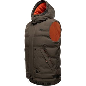 STONE HARBOUR Sportliche Herren Steppweste Outdoorweste mit abnehmbarer Kapuze Egoor