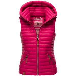 NAVAHOO Damen Designer Steppweste ärmellose Weste mit Kapuze Shadaa