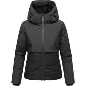 NAVAHOO Damen Winterjacke Recyceltes gefütterte Outdoor Jacke Kapuze & Stehkragen Liebesküken