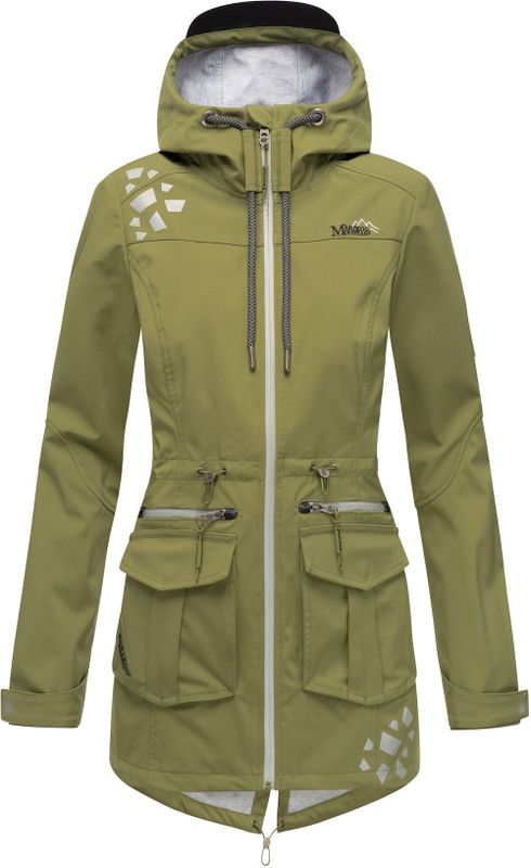 MARIKOO Damen Softshelljacke Outdoor Funktionsjacke aus Wasserabweisendem Obermaterial Ulissaa