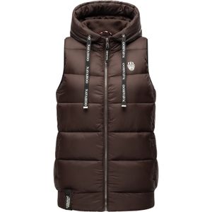 NAVAHOO Damen Steppweste stylische ärmellose Weste mit Kapuze Kassidy