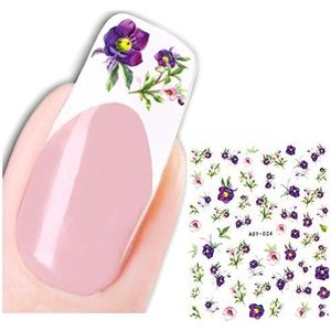 JUSTFOX - 3D nagelsticker Nail Art bloemen bloemen stickers