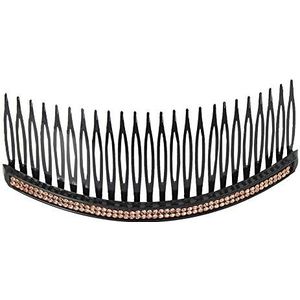 JUSTFOX - Strass haarkam haaraccessoires in de kleur brons