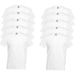 Fruit of the Loom - Valueweight - T-shirt - Wit - V-hals