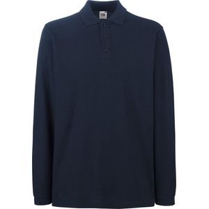 Fruit of the Loom - Polo - Deep Navy - Lange Mouwen