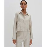 Linnen blazer met opgestikte steekzakken, model 'Nania'