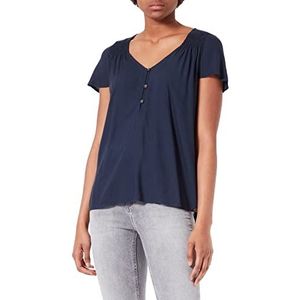 Timezone Romantische blouse voor dames, total eclipse, XS