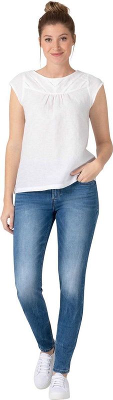 Timezone Dames Slim Enyatz Womenshape, blauw (smurf blue wash), 26W x 30L