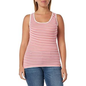 Timezone Débardeur rayé pour femme, Rouge, XL