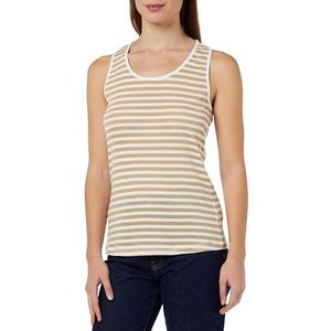 Gestreepte tanktop, bruin, S